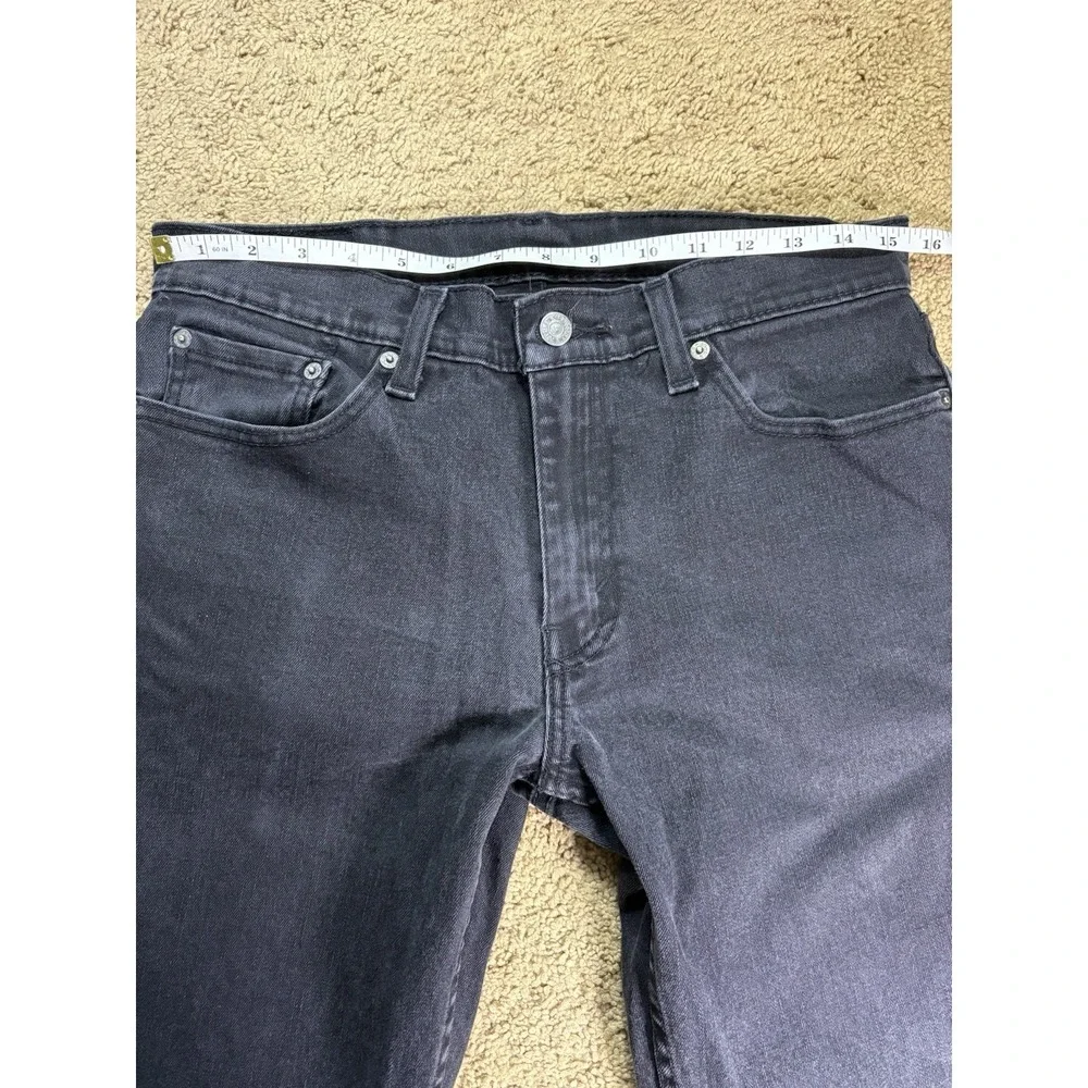 Levis 511 Jeans Men 32x34‎ Black Straight Leg Mid Rise Preppy Casual